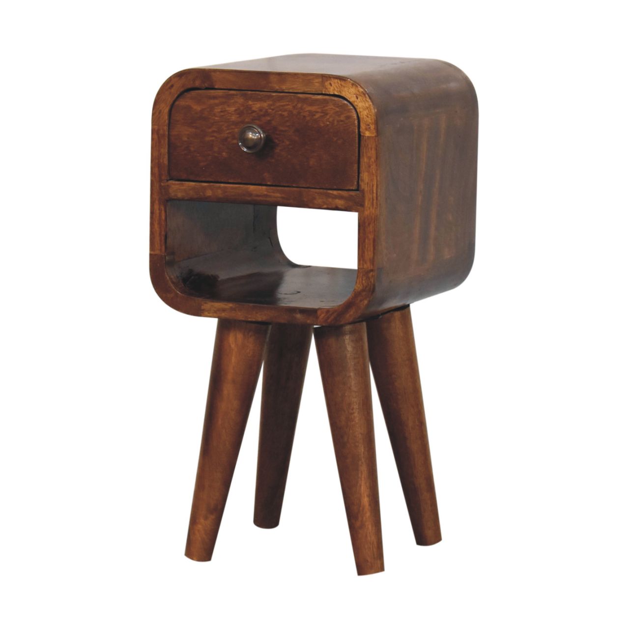 Artisan Extra Mini Chestnut Curve Lower Bedside