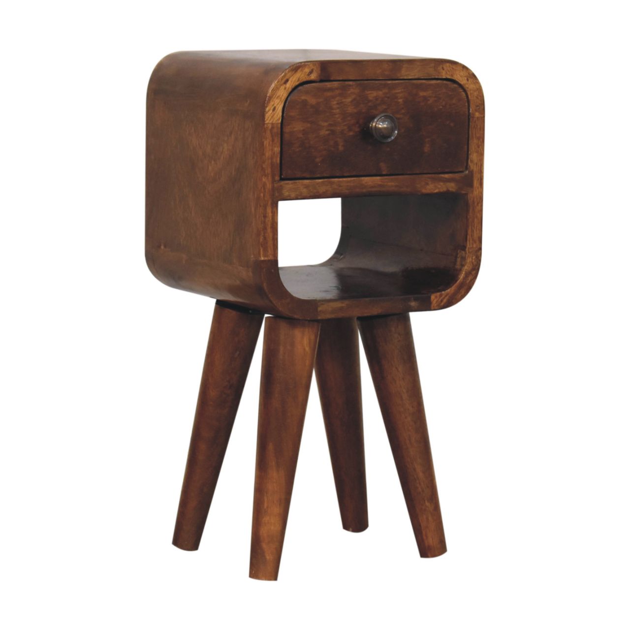 Artisan Extra Mini Chestnut Curve Lower Bedside