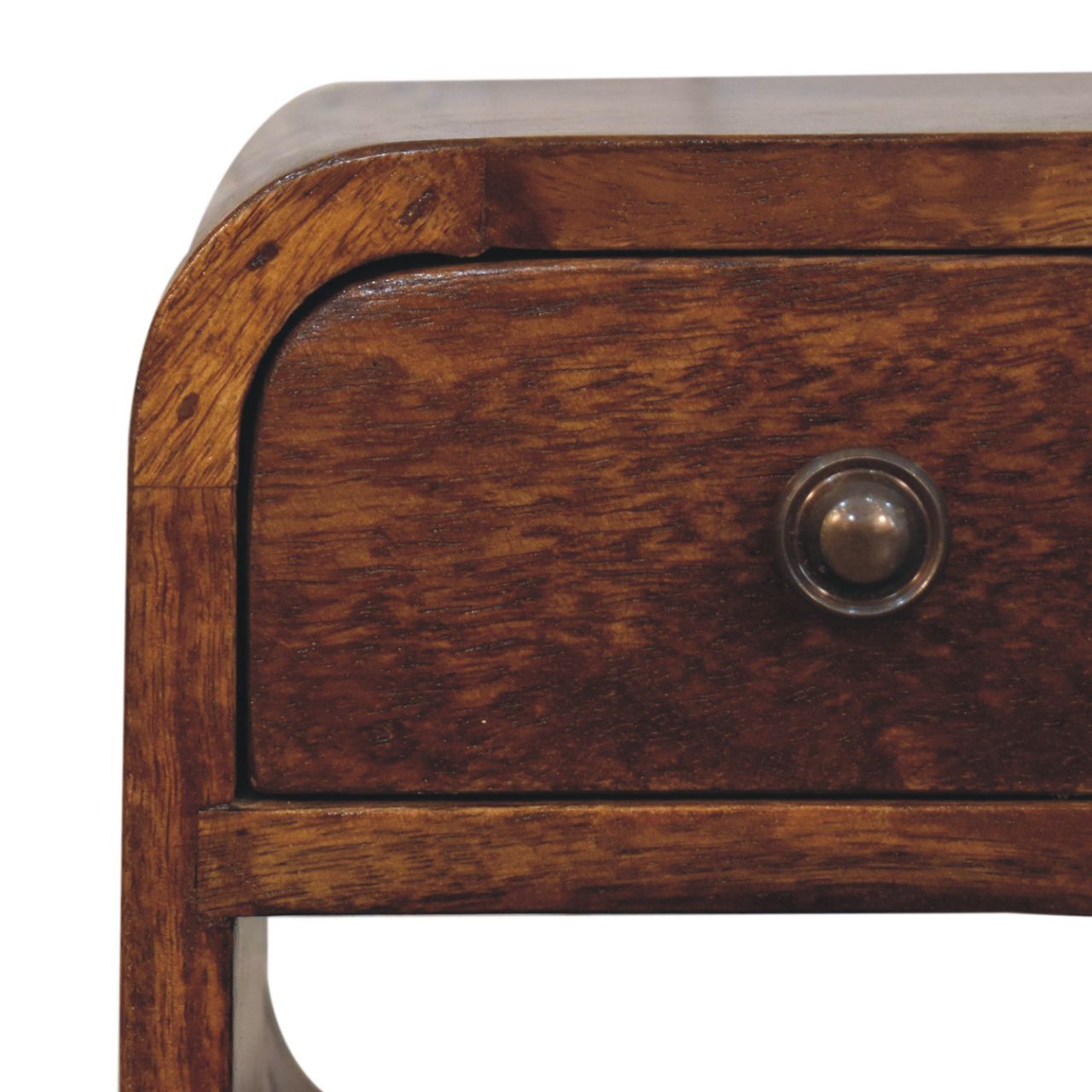 Artisan Extra Mini Chestnut Curve Lower Bedside