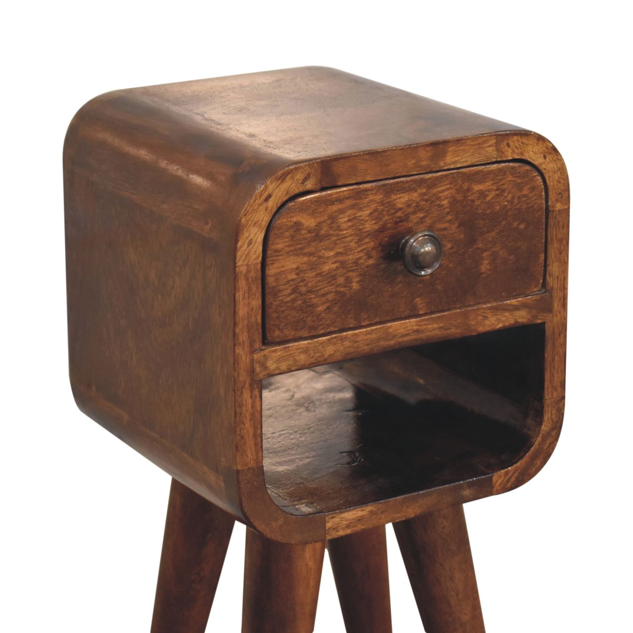 Artisan Extra Mini Chestnut Curve Lower Bedside
