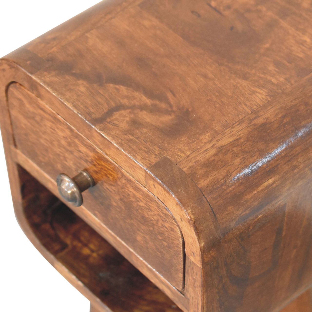 Artisan Extra Mini Chestnut Curve Lower Bedside