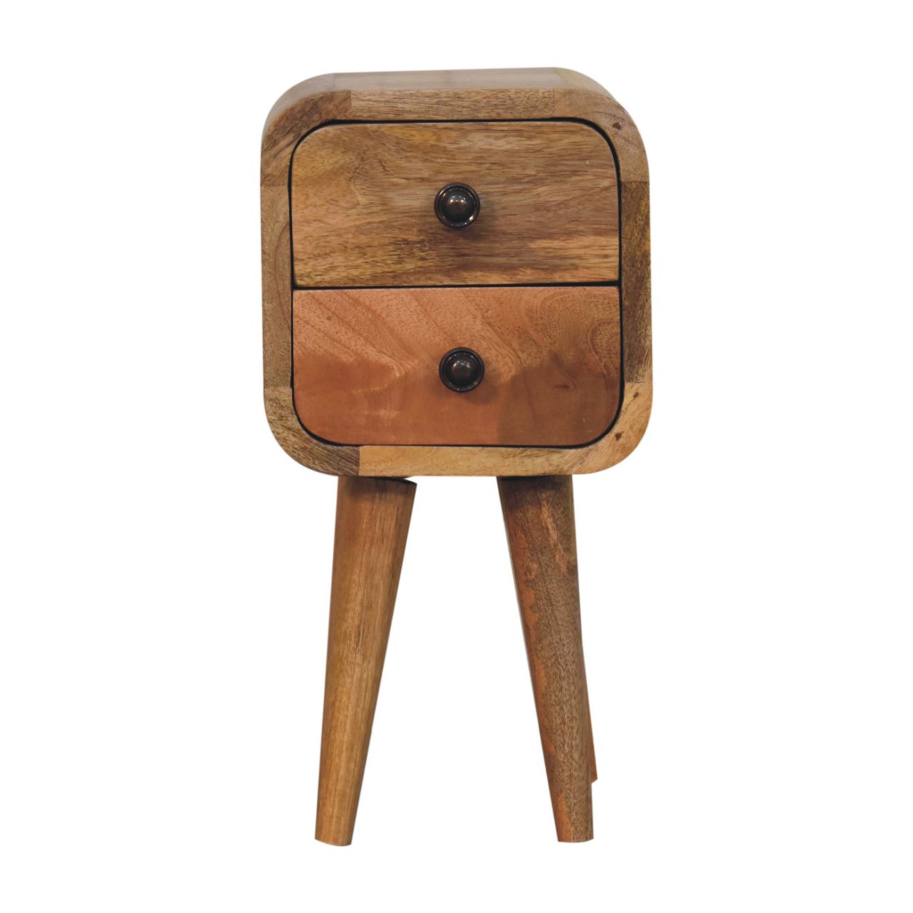Artisan Extra Mini Curved Oak-ish Bedside