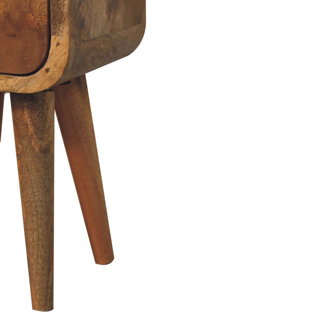 Artisan Extra Mini Curved Oak-ish Bedside