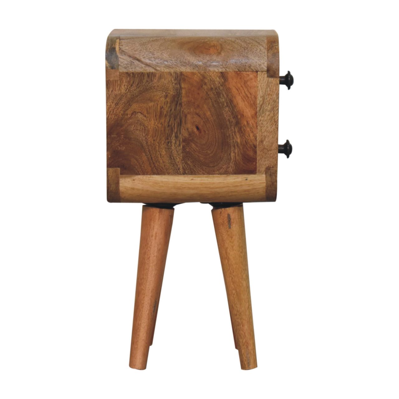 Artisan Extra Mini Curved Oak-ish Bedside