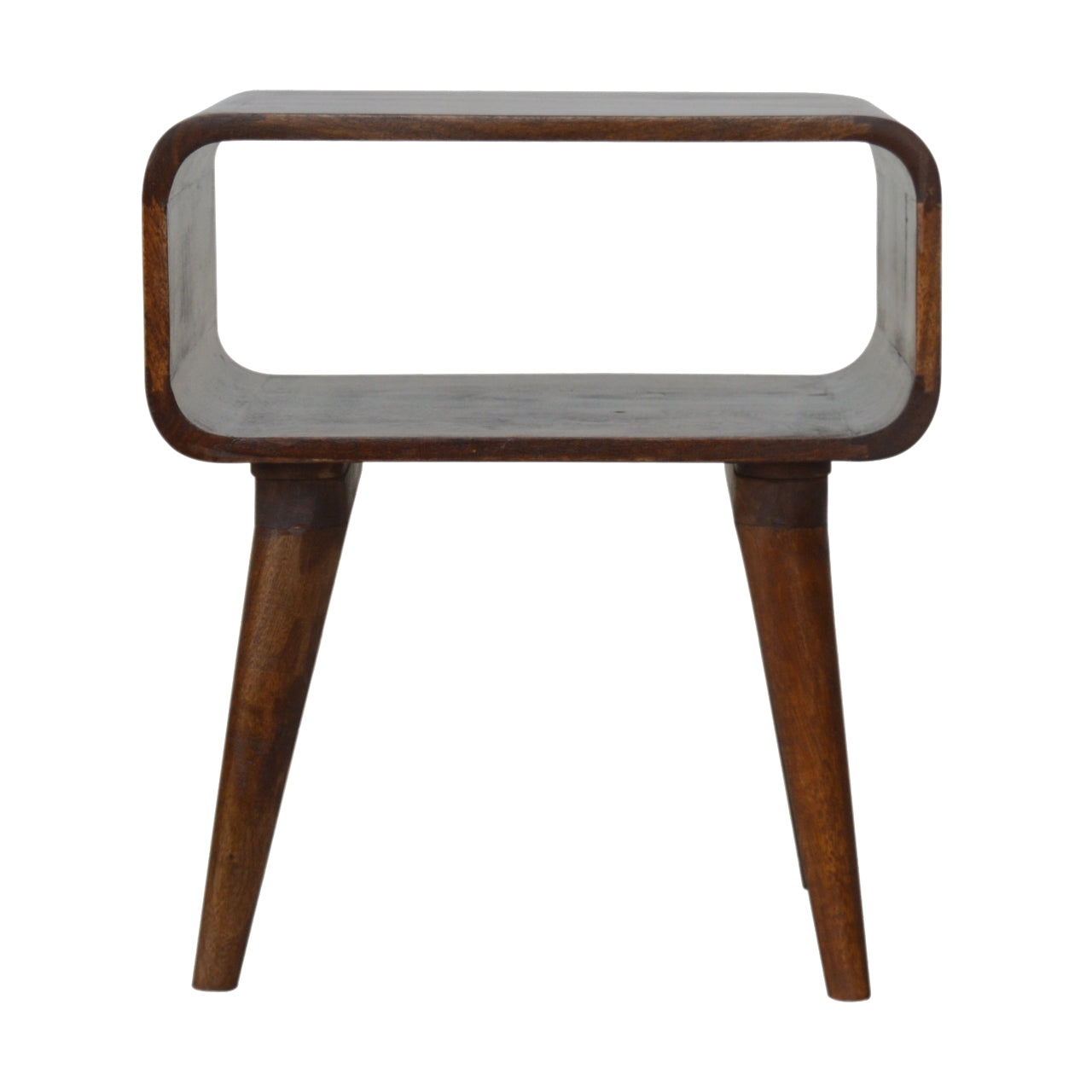 Artisan Curved Open Chestnut Bedside