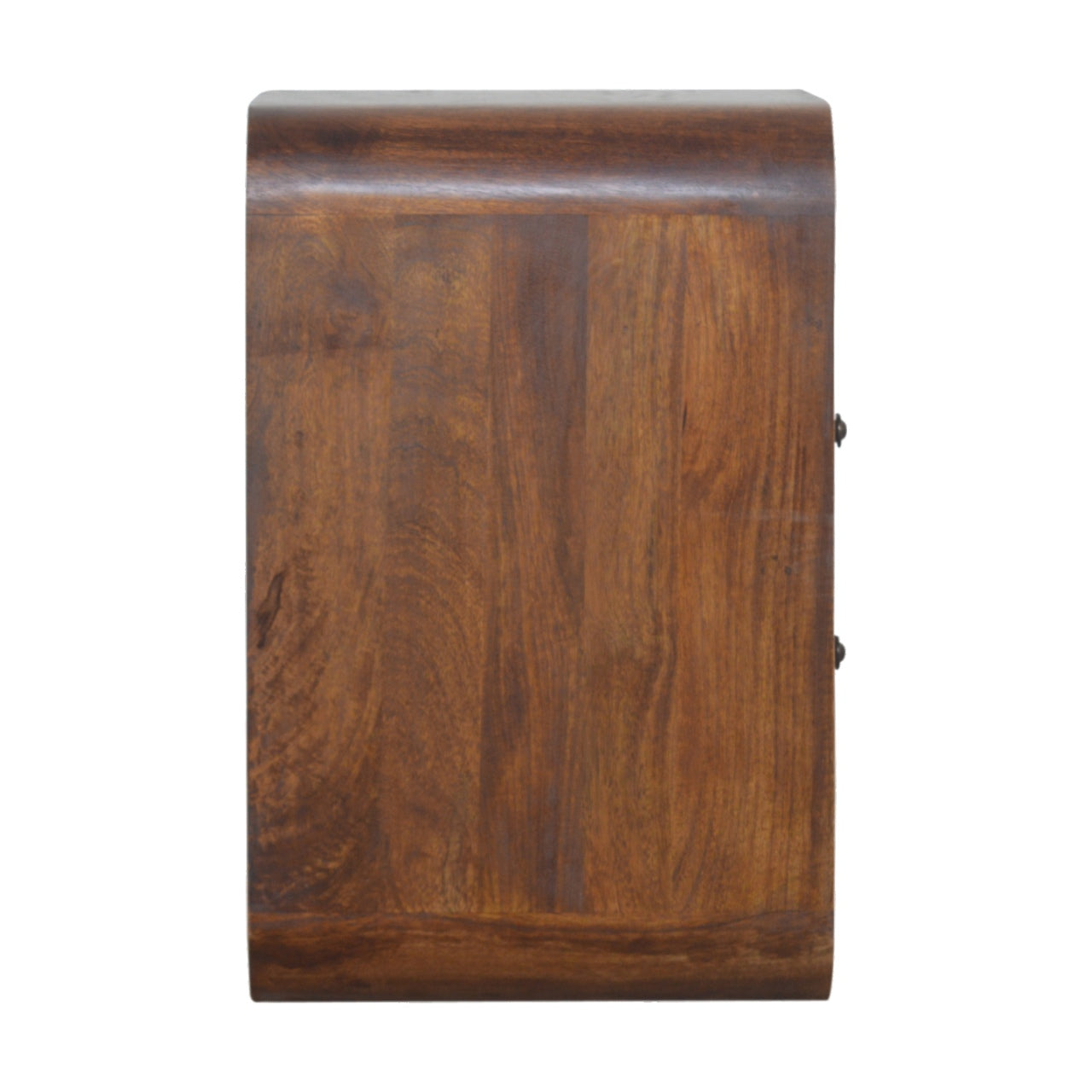 Artisan Chestnut Curve 2 Drawer Bedside