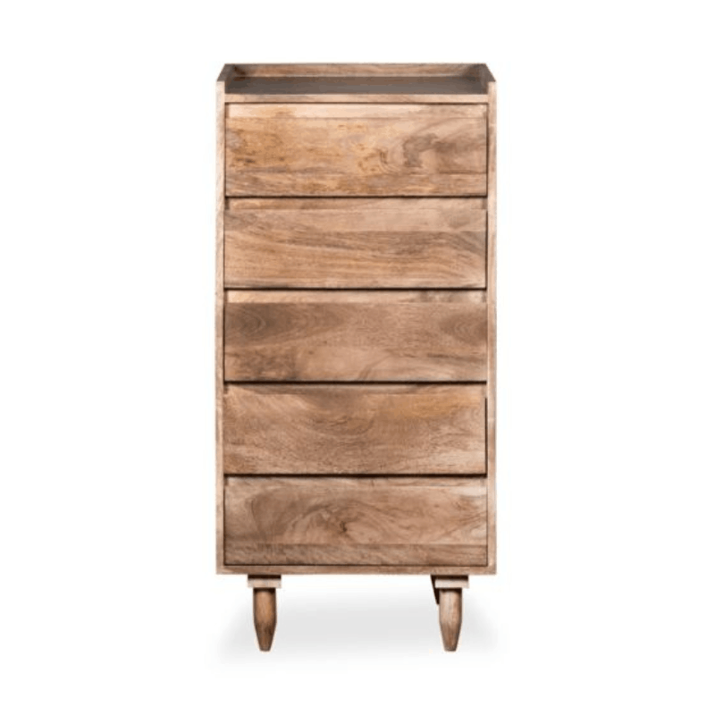 Scandi Mango 5 Drawer Tallboy