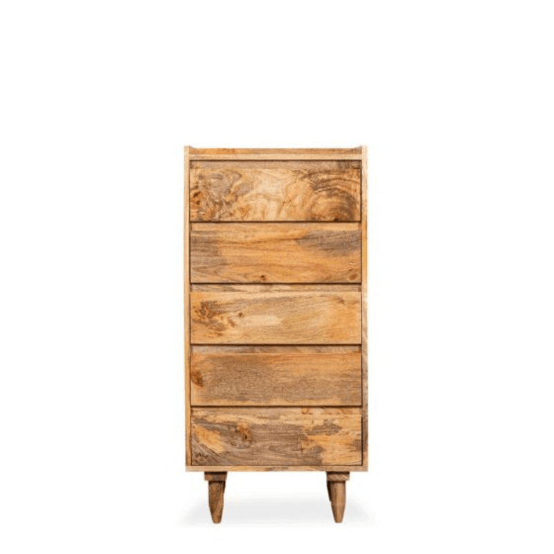 Scandi Mango 5 Drawer Tallboy