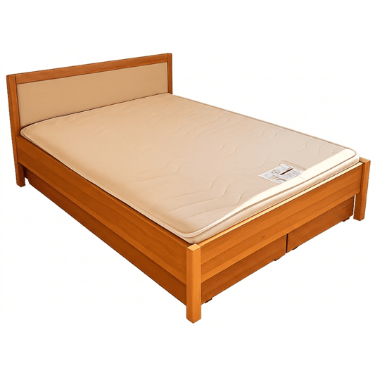 Demko Florence Solid Wood Bed Frame | Premium White Beech, Metal-Free 3D Flexible Slatted Support