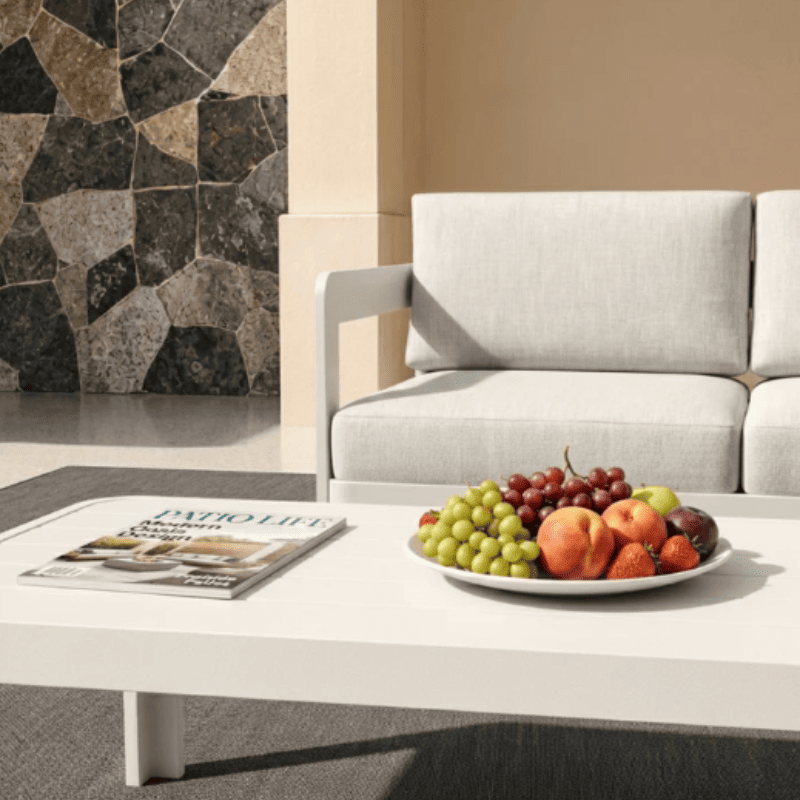 Aluxo Sofia Outdoor Range - 4 Seater Lounge & High-Density Quick-Dry Cushioning Set