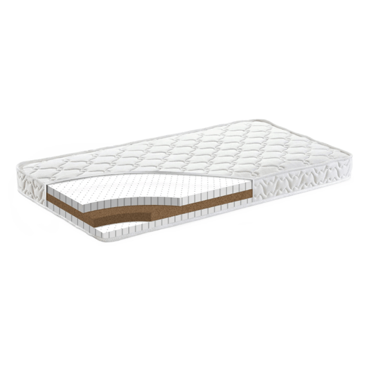Demko Organic Coir Mattress DeLuxe A Junior Dual Firmness | Medium Firm Vegan Tencel Cover