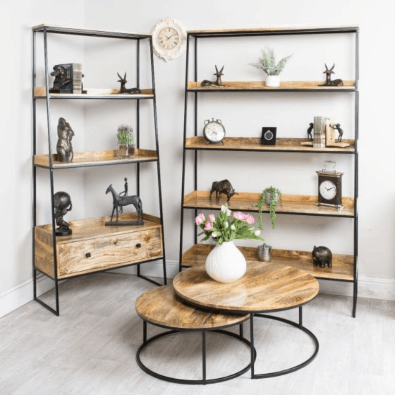 Industrial Ladder 85cm Shelving Unit