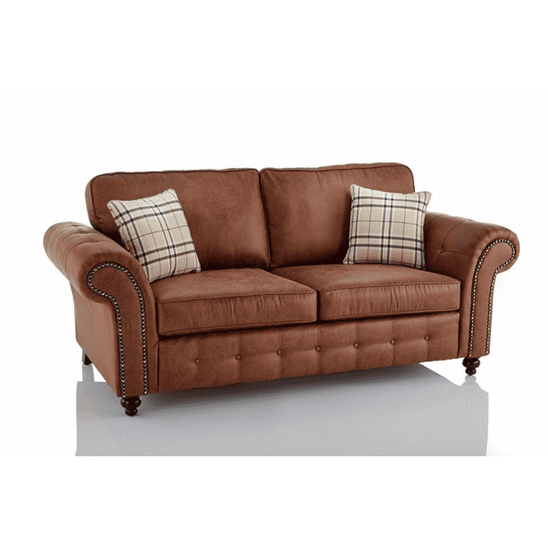 Oakland 3+2 Nevada Fabric Sofa Set — Tan
