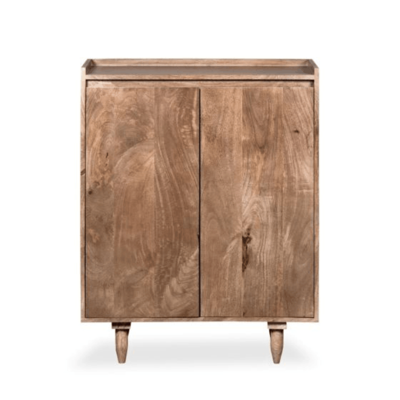Oak Stain Scandi Mango Shoe Cupboard