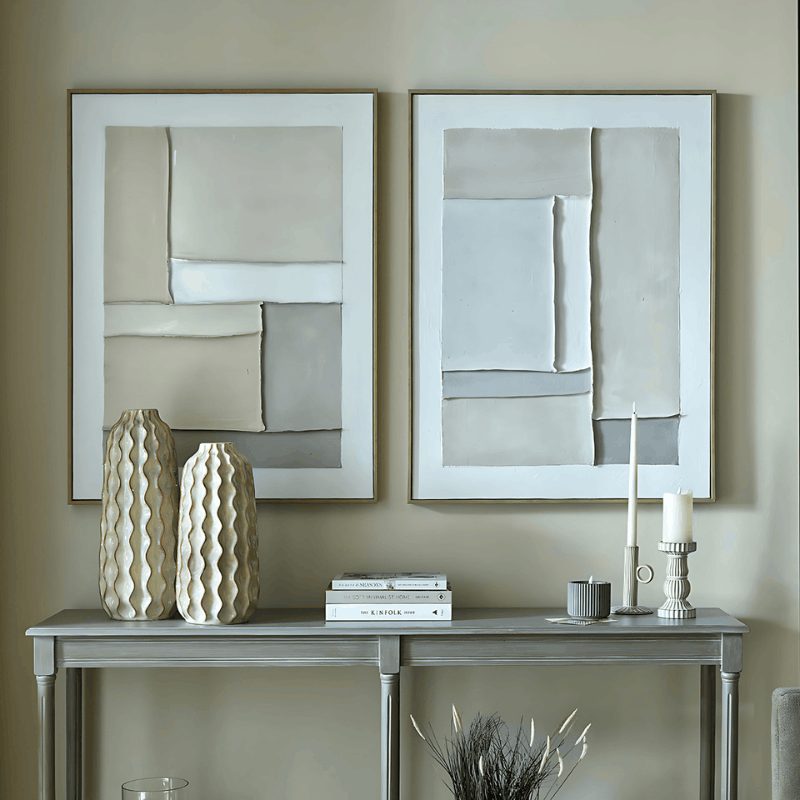Contempo Alpha Framed Painting on Canvas