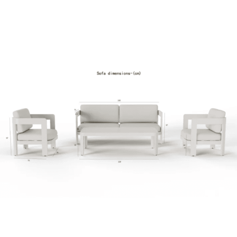 Aluxo Sofia Outdoor Range 4-Seater Lounge Set