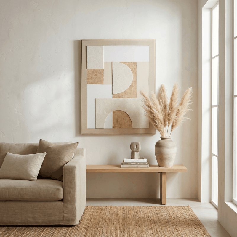 Lumera Linen-Textured Canvas in Frame