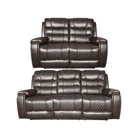 Alaska 3+2 Recliner Leather-Aire Sofa Set