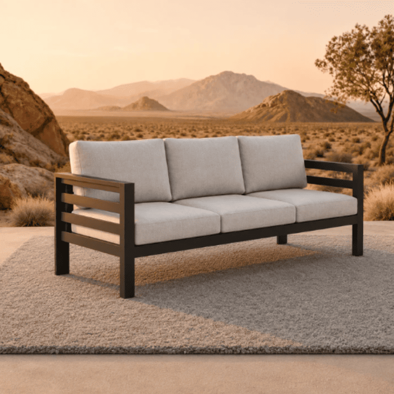 Andros Outdoor Lounge Set Onyx (5-Seater)