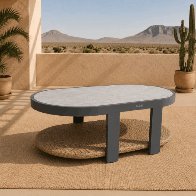 Aluxo® Selene Outdoor Lounge Set — Wicker (5-Seater)