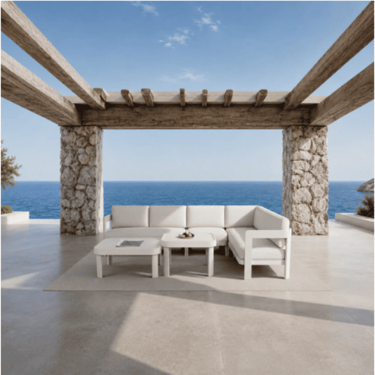 Aluxo® Sofia Outdoor Range 8-Seater Corner Lounge Set