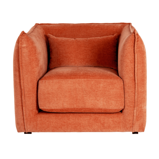 Pembroke Wooden Accent Chair with Upholstered Seat Cushion