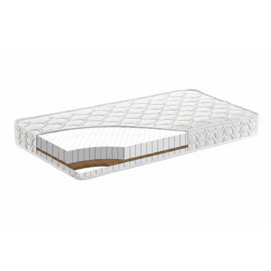 Demko Organic Coir Mattress Deluxe B Dual Firmness | Medium Firm Vegan Tencel Cover
