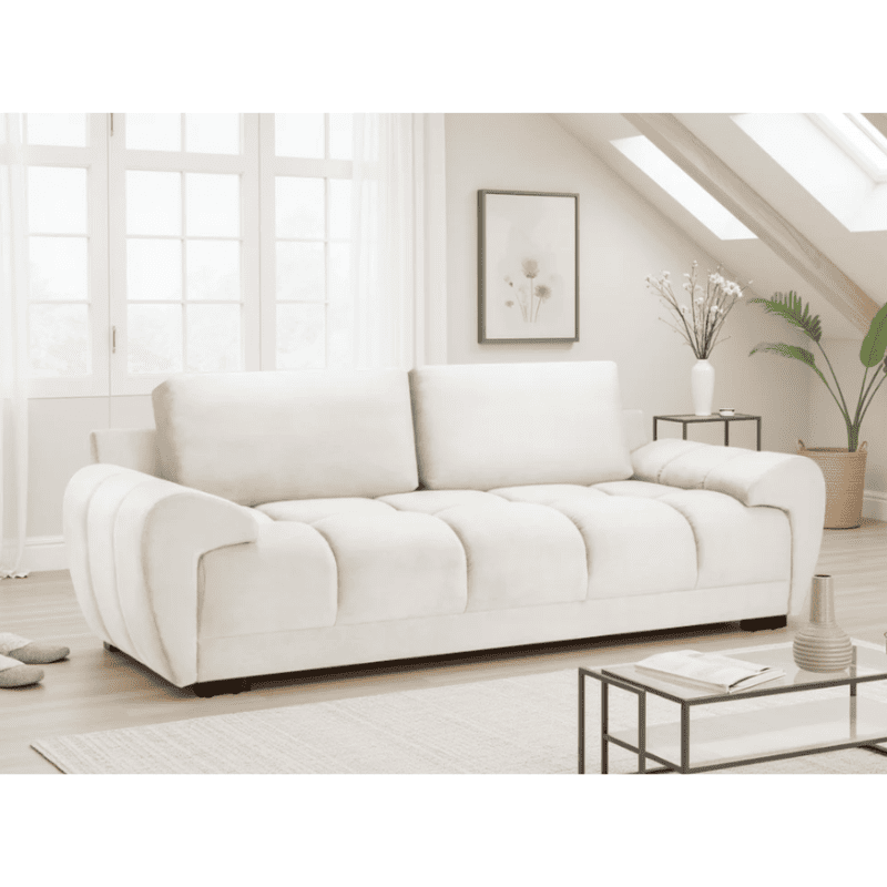 Azzuro 3-Seater Plush Velvet Sofa
