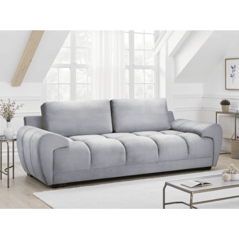 Azzuro 3-Seater Plush Velvet Sofa