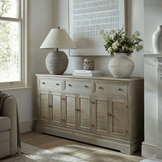 Delphine Collection 6 Door 3 Drawer Large Dresser Base