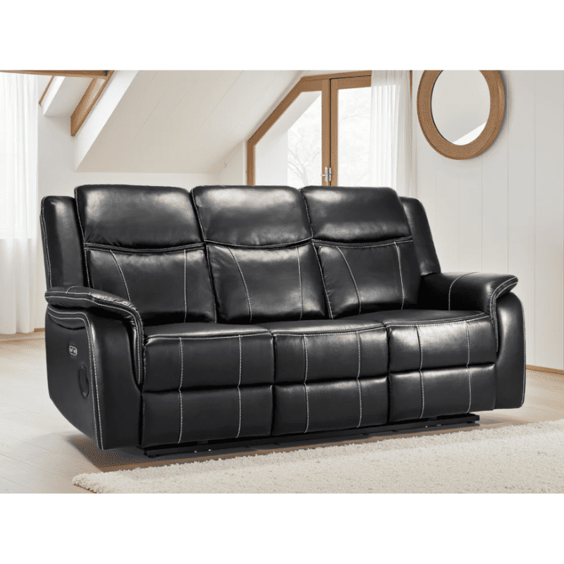 Galaxy Tech 3-Seater Electric Recliner Sofa