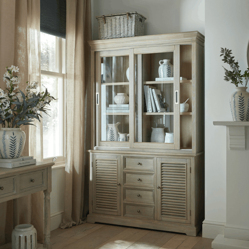 Delphine Collection Sliding Glass Dresser Top