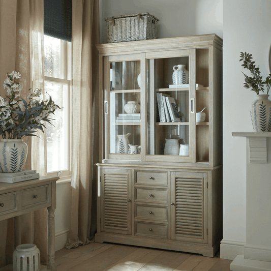 Delphine Collection Sliding Glass Dresser Top