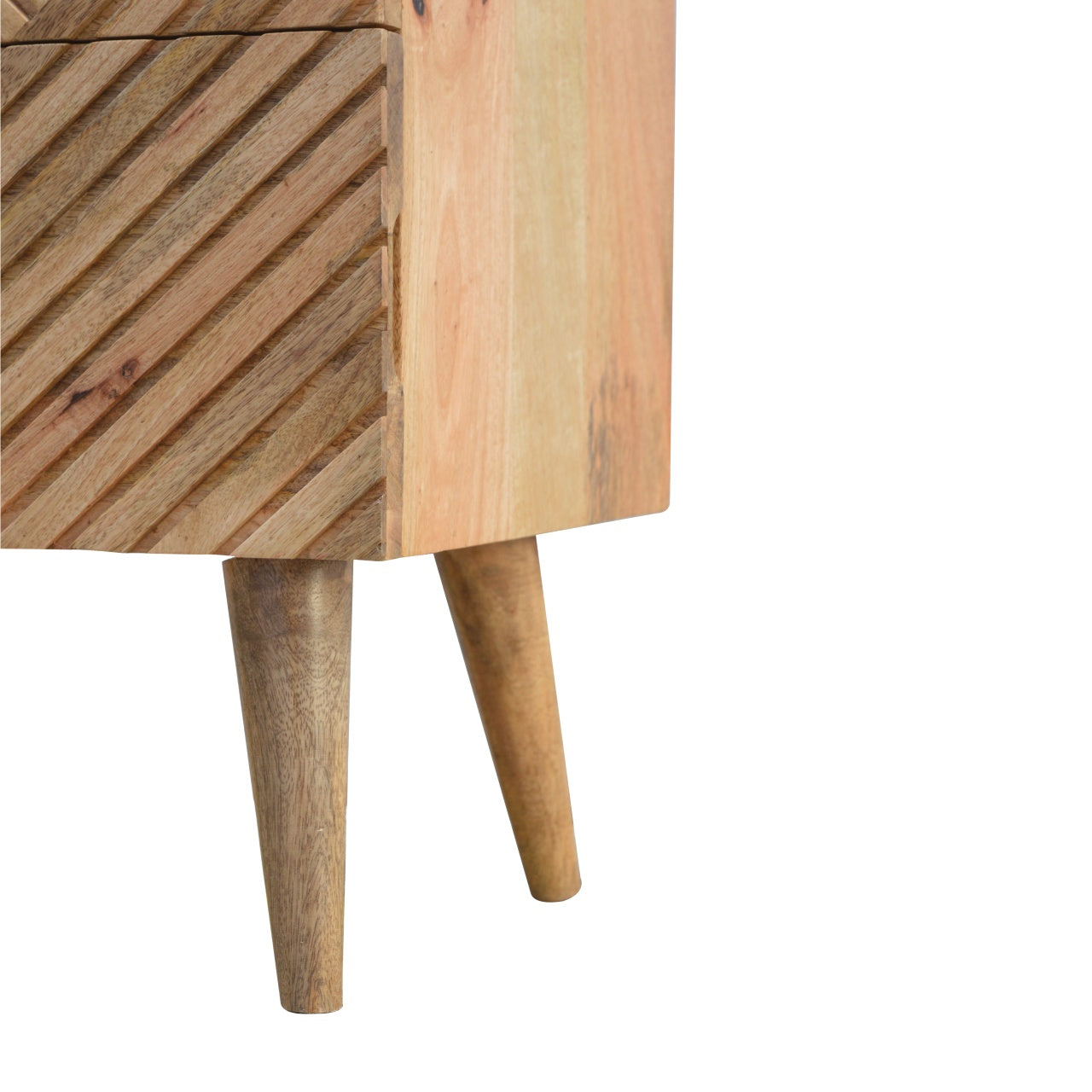 Artisan Lille 2 Drawer Oak-ish Bedside