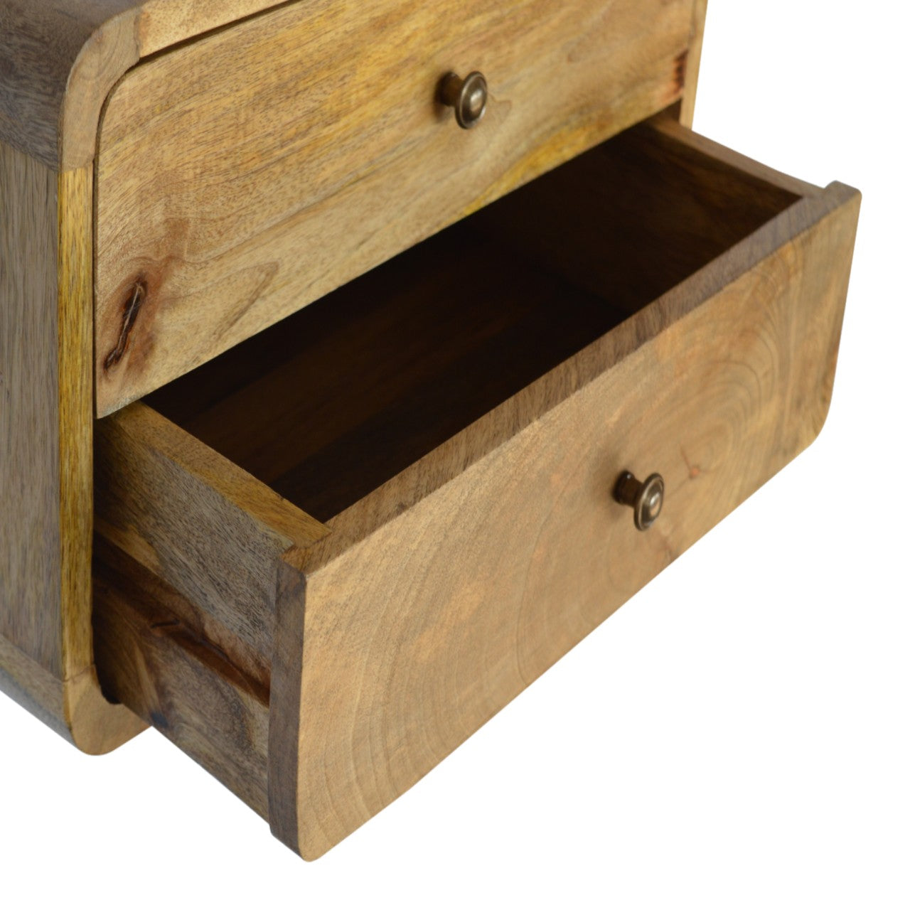 Artisan Oak-ish 2 Drawer Floating Bedside