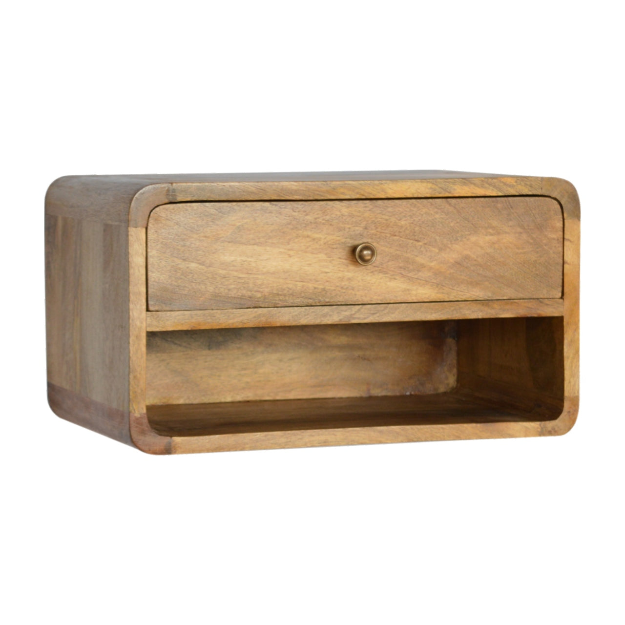 Artisan Floating Curve Open Slot Bedside