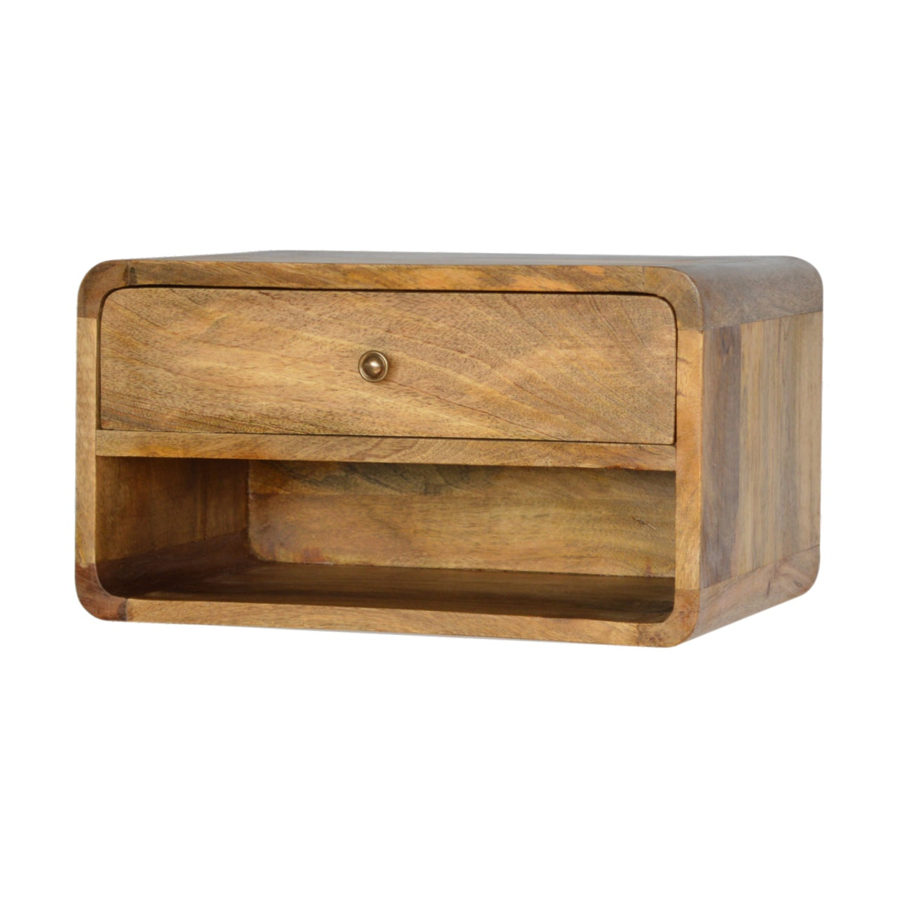 Artisan Floating Curve Open Slot Bedside
