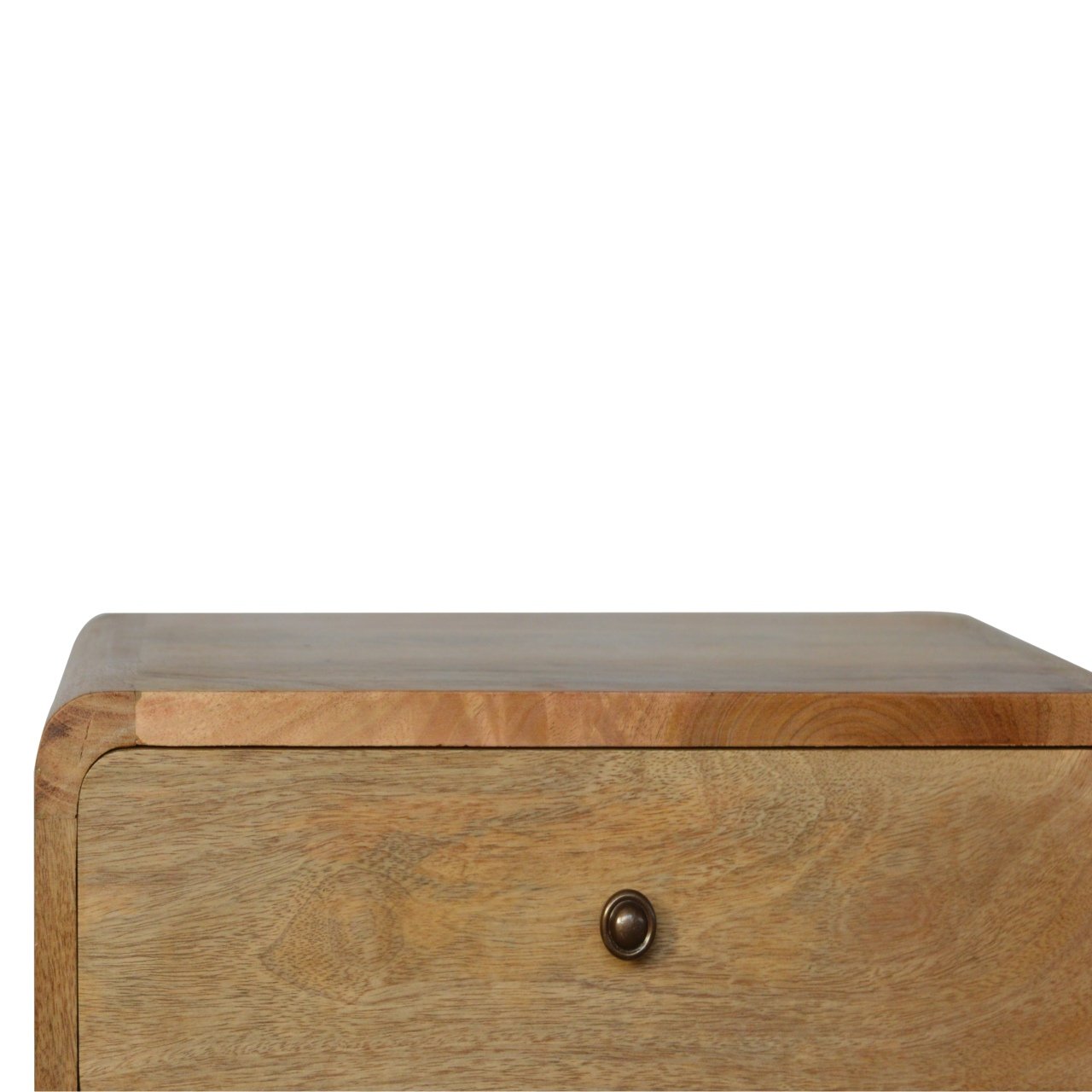 Artisan Curved Oak-ish Bedside
