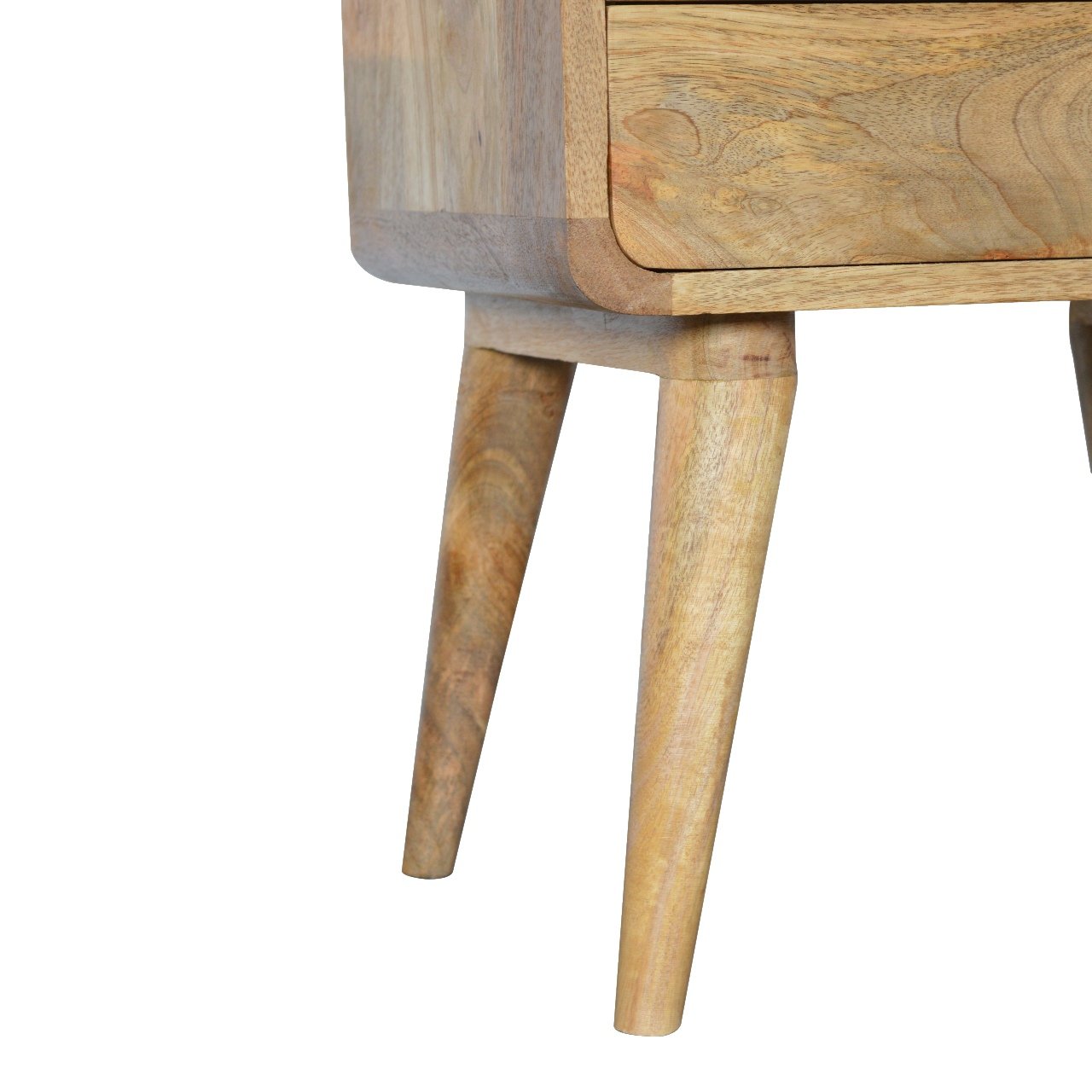 Artisan Curved Oak-ish Bedside
