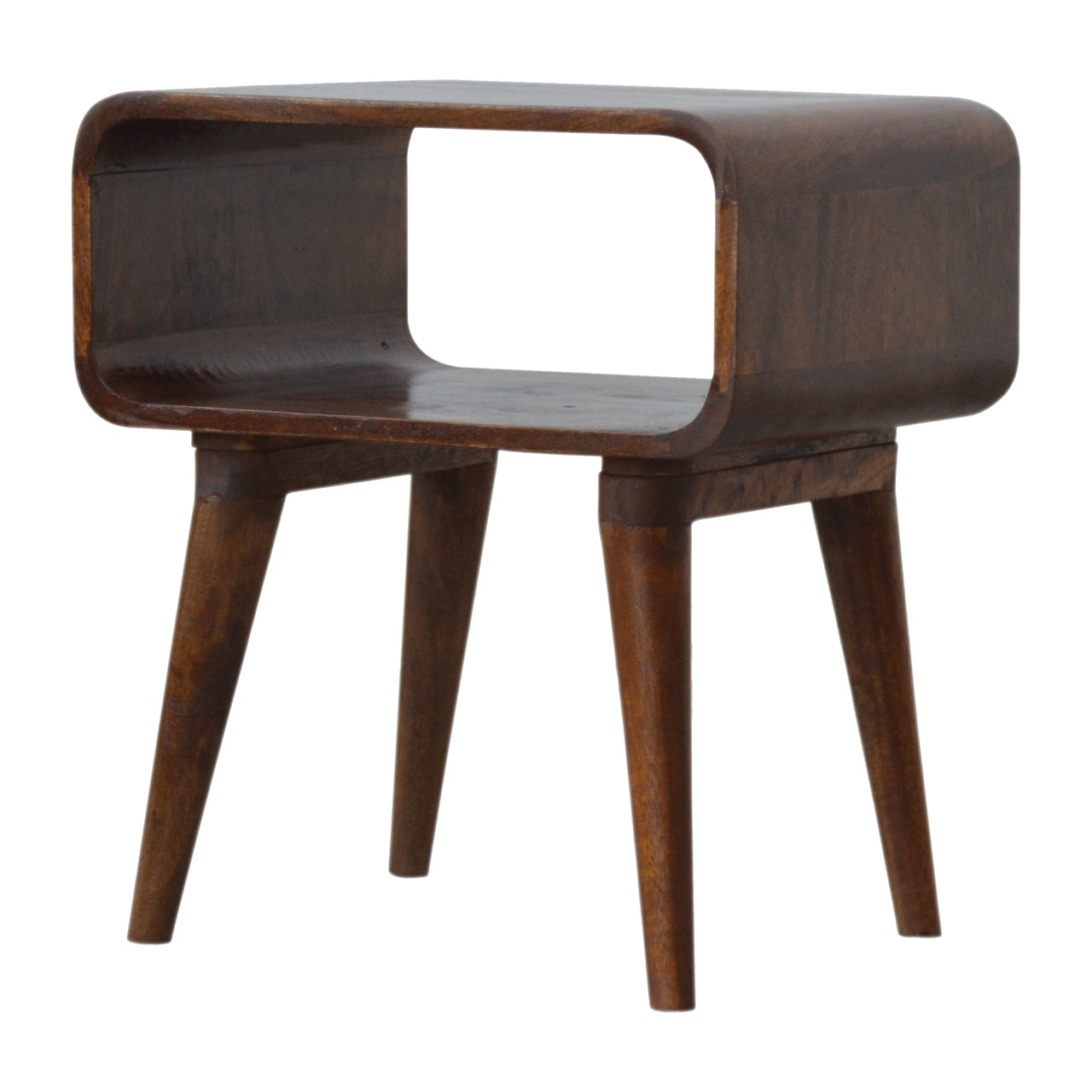 Artisan Curved Open Chestnut Bedside