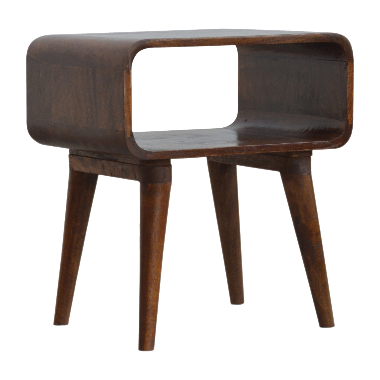 Artisan Curved Open Chestnut Bedside