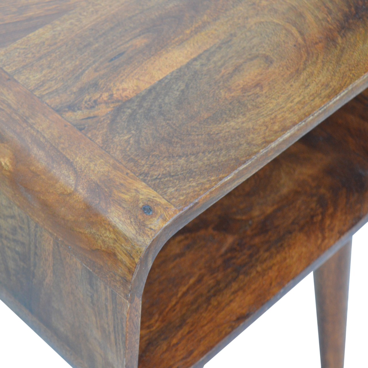Artisan Curved Open Chestnut Bedside
