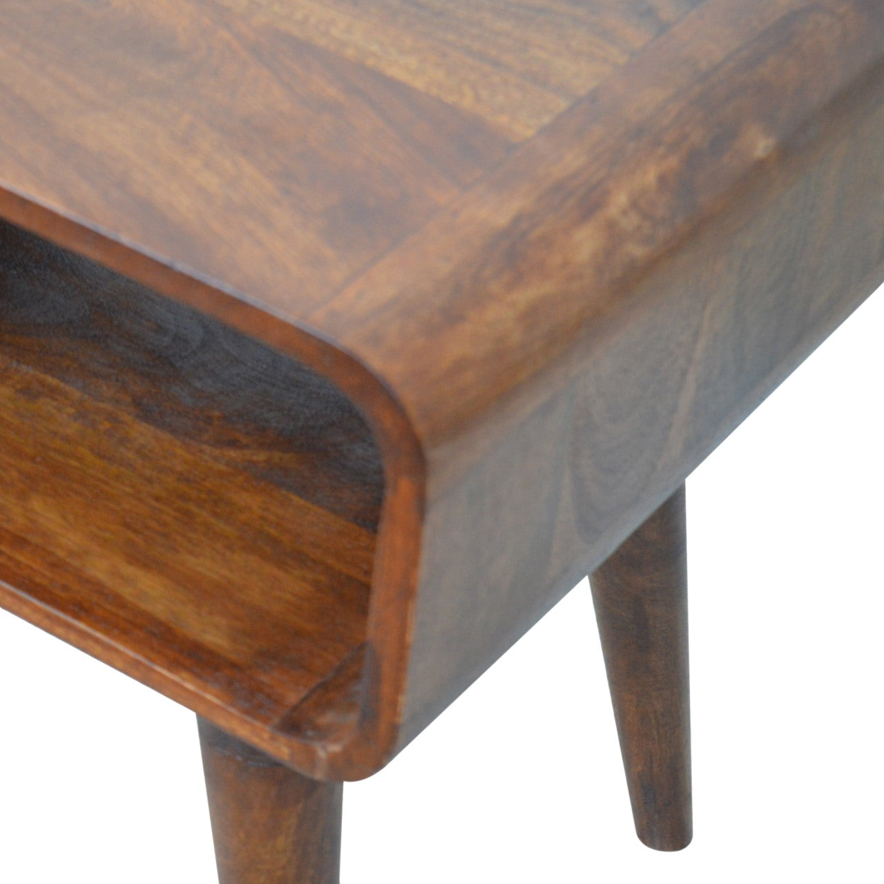 Artisan Curved Open Chestnut Bedside
